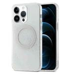 For iPhone 12 Pro Max Dual-side IMD Marble Magsafe Phone Case(White)