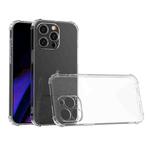 For iPhone 15 Pro Max Four-Corner Shockproof Clear TPU Phone Case(Transparent)