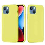 For iPhone 15 Plus Solid Color Silicone Phone Case(Lemon Yellow)