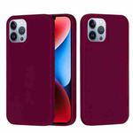 For iPhone 15 Pro Solid Color Silicone Phone Case(Violet)