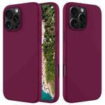 For iPhone 16 Pro Max Solid Color Silicone Phone Case(Violet)