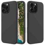 For iPhone 16 Pro Solid Color Silicone Phone Case(Black)