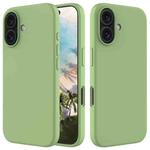 For iPhone 16 Plus Solid Color Silicone Phone Case(Mint Green)