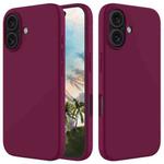 For iPhone 16 Plus Solid Color Silicone Phone Case(Violet)