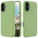 For iPhone 16 Solid Color Silicone Phone Case(Mint Green)