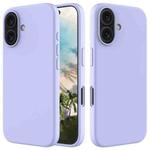 For iPhone 16 Solid Color Silicone Phone Case(Purple)