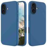 For iPhone 16 Solid Color Silicone Phone Case(Cobalt Blue)