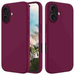 For iPhone 16 Solid Color Silicone Phone Case(Violet)