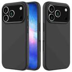 For iPhone 17 Pro Max Solid Color Silicone Phone Case(Black)