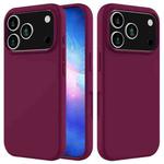 For iPhone 17 Pro Max Solid Color Silicone Phone Case(Violet)