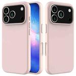 For iPhone 17 Pro Solid Color Silicone Phone Case(Sand Pink)