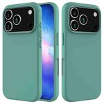 For iPhone 17 Pro Solid Color Silicone Phone Case(Pine Needle Green)