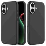 For iPhone 17 Solid Color Silicone Phone Case(Black)