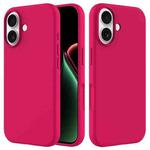 For iPhone 17 Solid Color Silicone Phone Case(Rose Red)