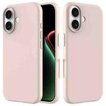 For iPhone 17 Solid Color Silicone Phone Case(Sand Pink)