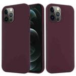For iPhone 15 Pro Max Shockproof Silicone Magsafe Phone Case(Plum Color)