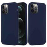 For iPhone 15 Pro Max Shockproof Silicone Magsafe Phone Case(Navy Blue)