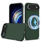 For iPhone 17 Air Shockproof Silicone Magsafe Phone Case(Dark Green)