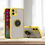 For iPhone 11 Q Shadow 1 Generation Series TPU + PC Protective Case with 360 Degrees Rotate Ring Holder(Yellow)