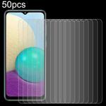 For Samsung Galaxy A02 50pcs 0.26mm 9H 2.5D High Aluminum Tempered Glass Film