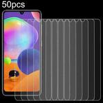 For Samsung Galaxy A31 50pcs 0.26mm 9H 2.5D High Aluminum Tempered Glass Film