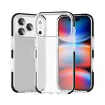 For iPhone 17 Pro Max Two-color Shockproof High Transparency TPU Phone Case(Black)