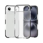 For iPhone 17 Air Two-color Shockproof High Transparency TPU Phone Case(Black)