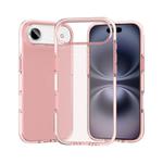 For iPhone Air Two-color Shockproof High Transparency TPU Phone Case(Pink)