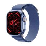 WS-E9 Ultra 2.2 inch IP67 Waterproof Loop Nylon Band Smart Watch, Support Heart Rate / NFC(Blue)