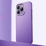 For iPhone 11 Pro Max Frosted Metal Material Phone Case with Lens Protection(Purple)