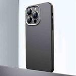 For iPhone 12 Pro Frosted Metal Material Phone Case with Lens Protection(Black)