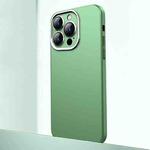 For iPhone 12 Pro Max Frosted Metal Material Phone Case with Lens Protection(Green)