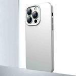 For iPhone 12 Pro Max Frosted Metal Material Phone Case with Lens Protection(White)