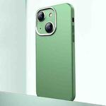 For iPhone 13 Frosted Metal Material Phone Case with Lens Protection(Green)