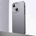 For iPhone 13 Frosted Metal Material Phone Case with Lens Protection(Grey)