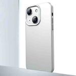 For iPhone 13 Frosted Metal Material Phone Case with Lens Protection(White)