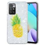 For Xiaomi Redmi 10 IMD Shell Pattern TPU Phone Case(Pineapple)