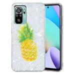 For Xiaomi Redmi Note 10 IMD Shell Pattern TPU Phone Case(Pineapple)