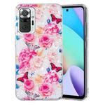 For Xiaomi Redmi Note 10 Pro IMD Shell Pattern TPU Phone Case(Butterfly Flower)