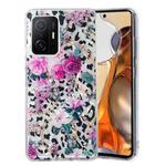 For Xiaomi 11T / 11T Pro IMD Shell Pattern TPU Phone Case(Leopard Flower)