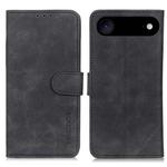 For iPhone 17 Air KHAZNEH Retro Texture Leather Phone Case(Black)