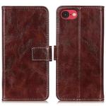 For iPhone SE 2024 Retro Crazy Horse Texture Horizontal Flip Leather Phone Case(Brown)