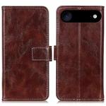 For iPhone 17 Air Retro Crazy Horse Texture Horizontal Flip Leather Phone Case(Brown)