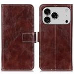 For iPhone 17 Pro Max Retro Crazy Horse Texture Horizontal Flip Leather Phone Case(Brown)