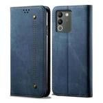 For vivo Y200 Denim Texture Flip Leather Phone Case(Blue)