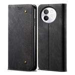For vivo S18e Denim Texture Flip Leather Phone Case(Black)
