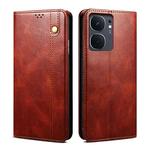 For vivo iQOO Neo9 Pro / Neo9 Oil Wax Crazy Horse Texture Leather Phone Case(Brown)