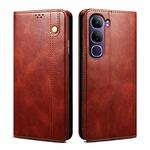 For vivo V40 Lite 4G IDN / 5G IDN Oil Wax Crazy Horse Texture Leather Phone Case(Brown)