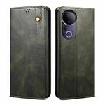 For vivo S20 Pro 5G Oil Wax Crazy Horse Texture Leather Phone Case(Green)