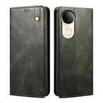 For vivo V50 Oil Wax Crazy Horse Texture Leather Phone Case(Green)